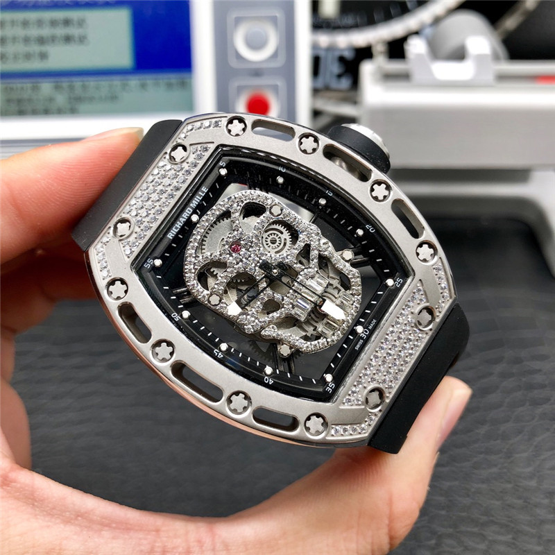 Richard Mille Skull Diamond - Rose Gold Skeleton Watch - Image 16