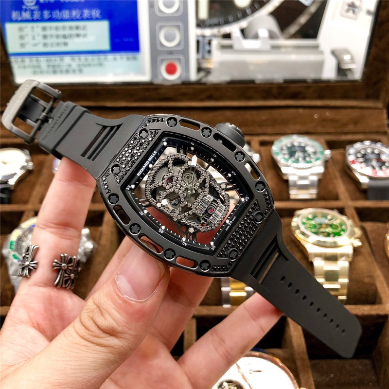 Richard Mille Skull Diamond - Rose Gold Skeleton Watch - Image 21