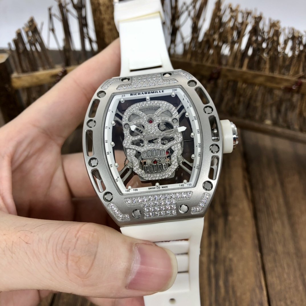 Richard Mille Skull Diamond - Rose Gold Skeleton Watch - Image 2