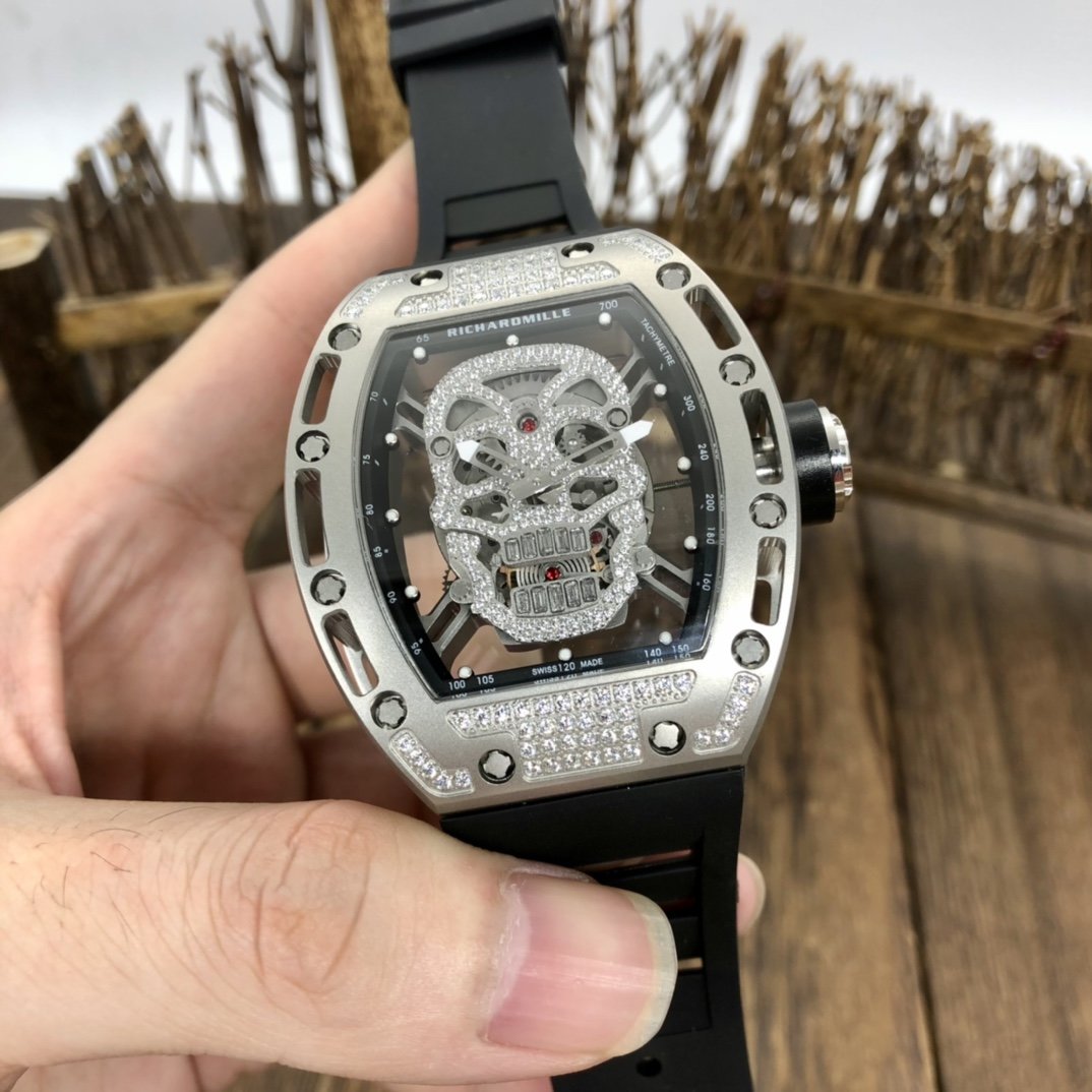 Richard Mille Skull Diamond - Rose Gold Skeleton Watch - Image 23