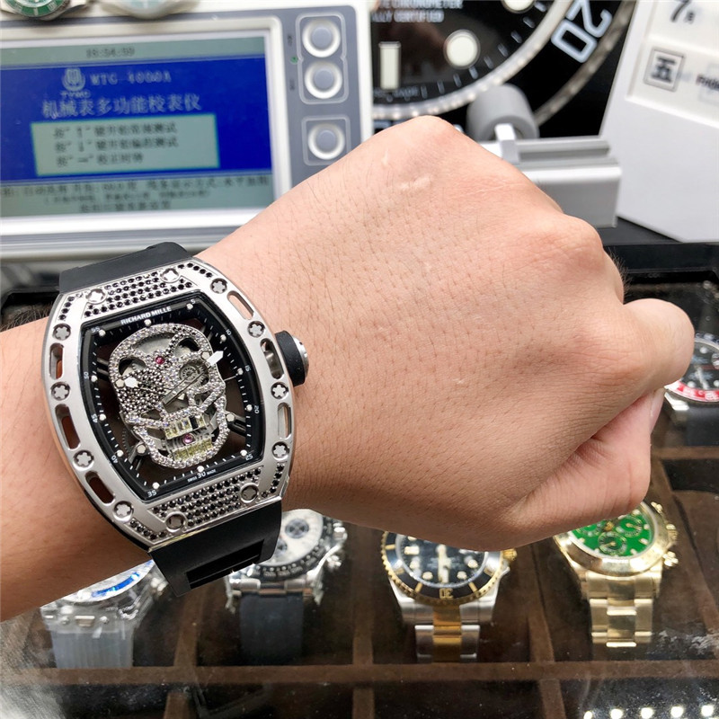 Richard Mille Skull Diamond - Rose Gold Skeleton Watch - Image 14