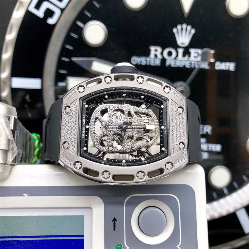 Richard Mille Skull Diamond - Rose Gold Skeleton Watch - Image 17