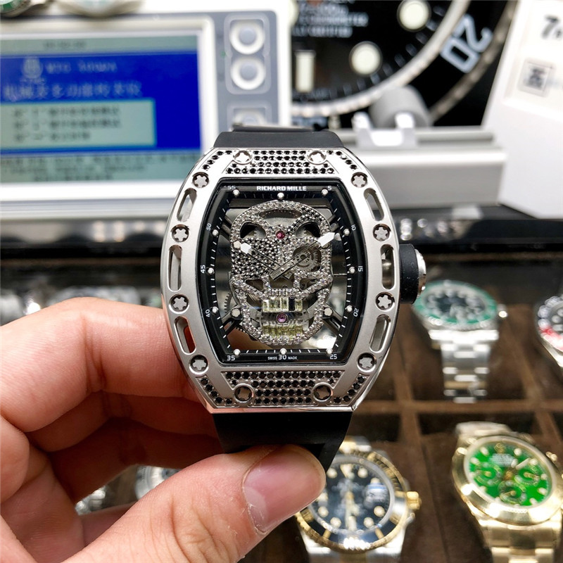 Richard Mille Skull Diamond - Rose Gold Skeleton Watch - Image 13