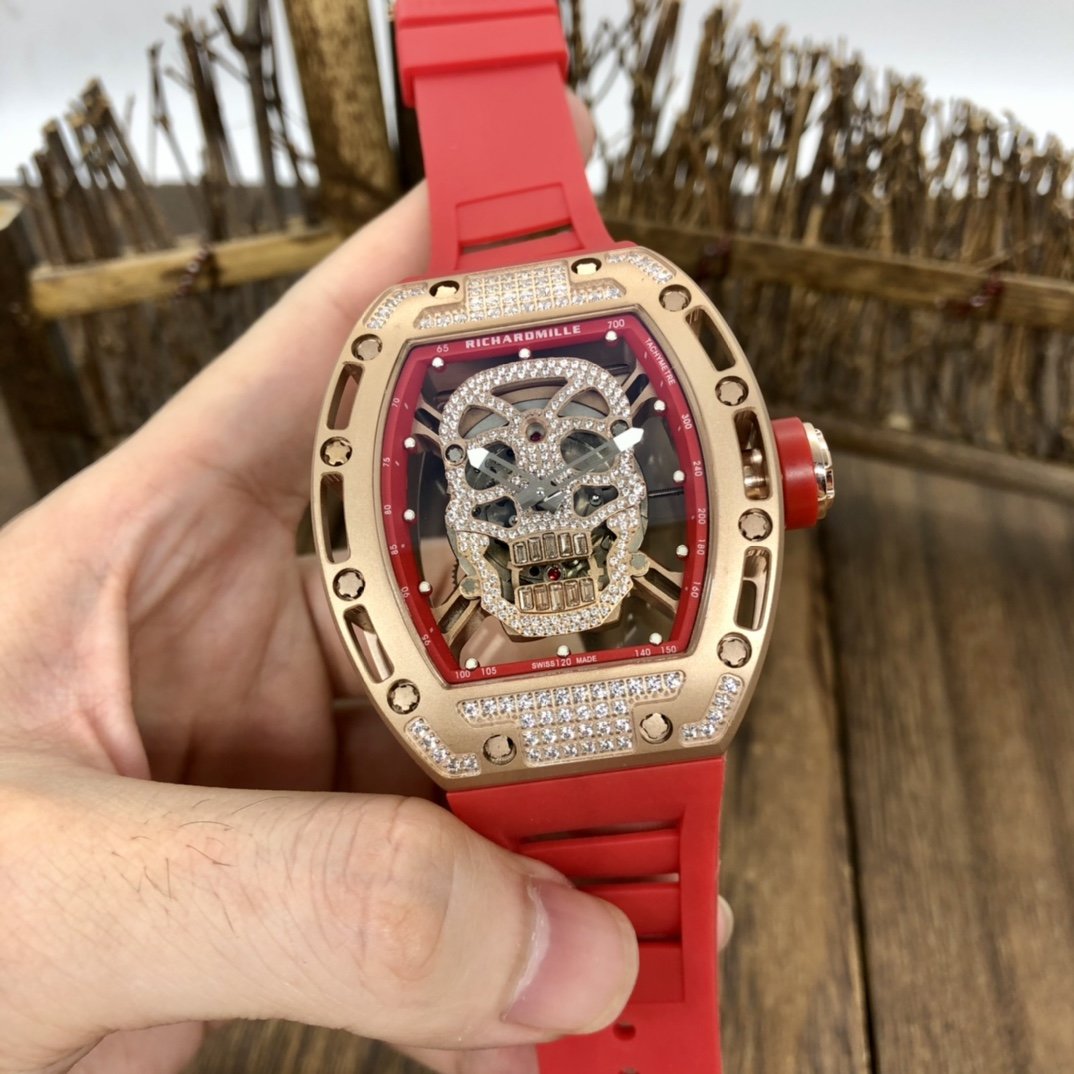 Richard Mille Skull Diamond - Rose Gold Skeleton Watch - Image 18