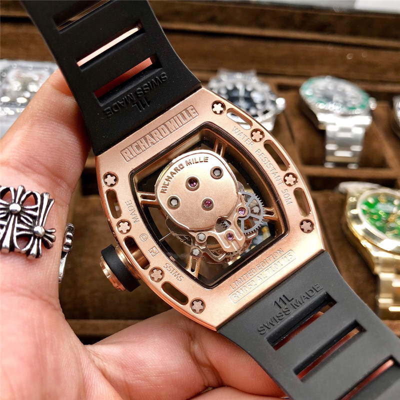 Richard Mille Skull Diamond - Rose Gold Skeleton Watch - Image 8