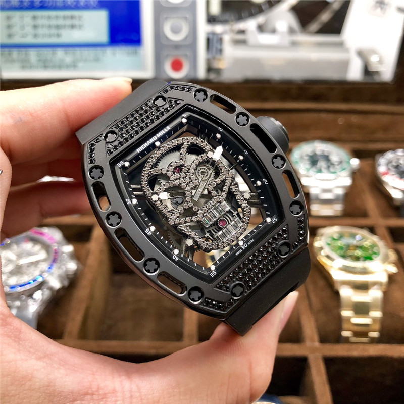 Richard Mille Skull Diamond - Rose Gold Skeleton Watch - Image 25