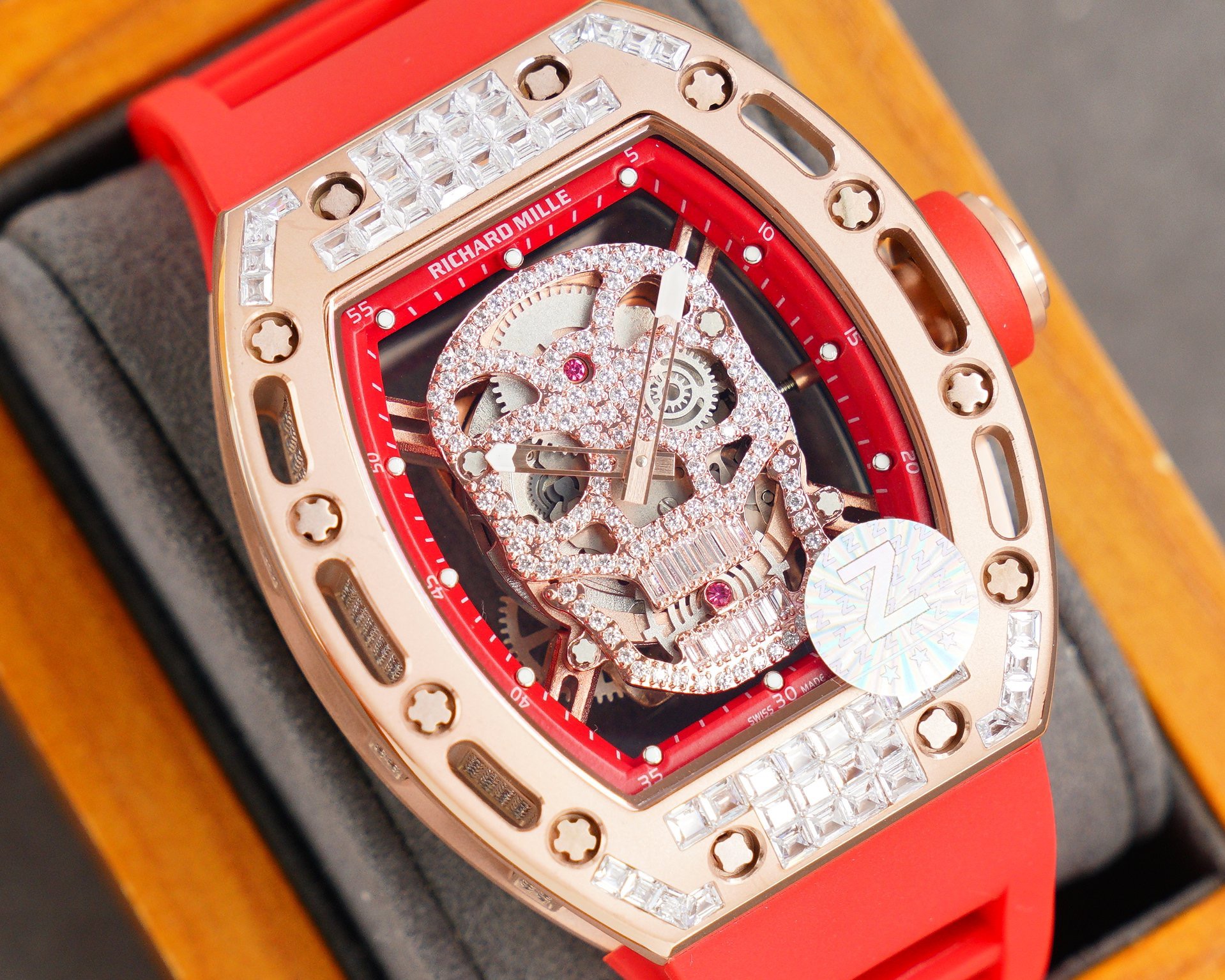 rose Richard Mille Skull Diamond - Richard Mille Skull Diamond - Rose - Image 6