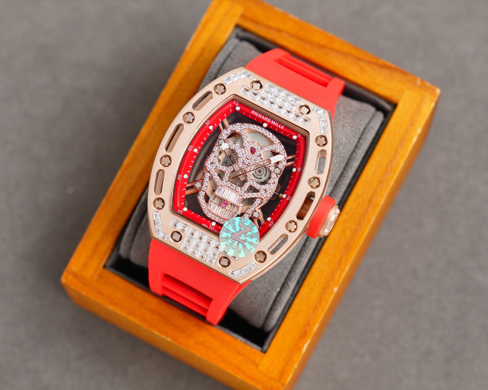 rose Richard Mille Skull Diamond - Richard Mille Skull Diamond - Rose - Image 9