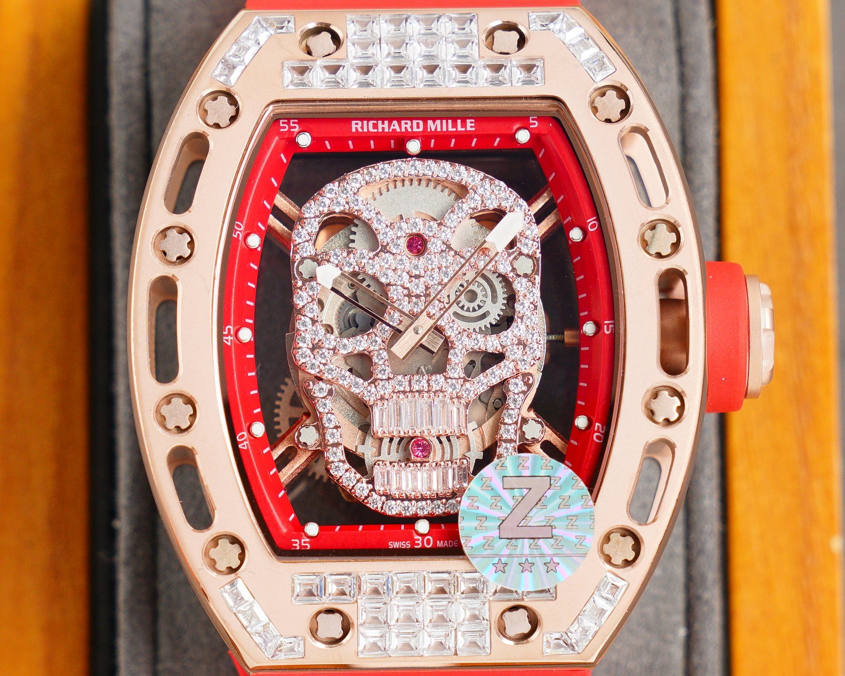 rose Richard Mille Skull Diamond - Richard Mille Skull Diamond - Rose - Image 7