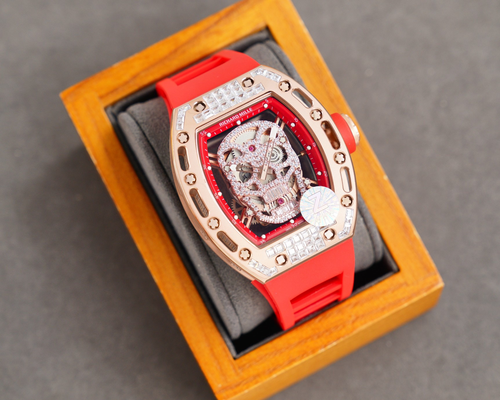 rose Richard Mille Skull Diamond - Richard Mille Skull Diamond - Rose - Image 8