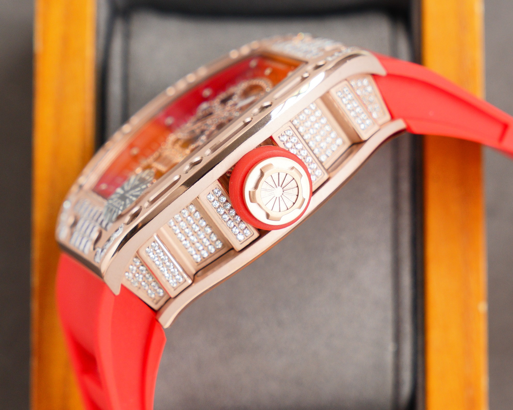 rose Richard Mille Skull Diamond - Richard Mille Skull Diamond - Rose - Image 5