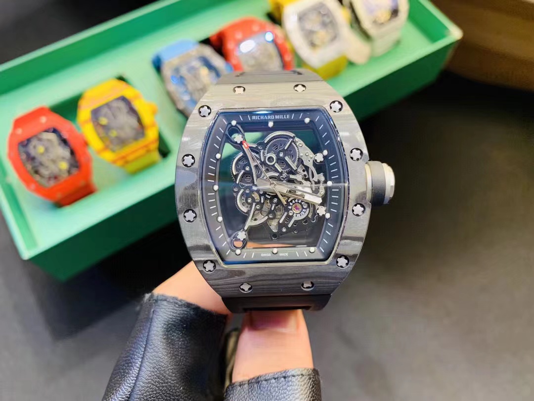 RM 67-02 Black Rubber - Richard Mille RM 67-02 Black - Skeleton Dial - Image 6