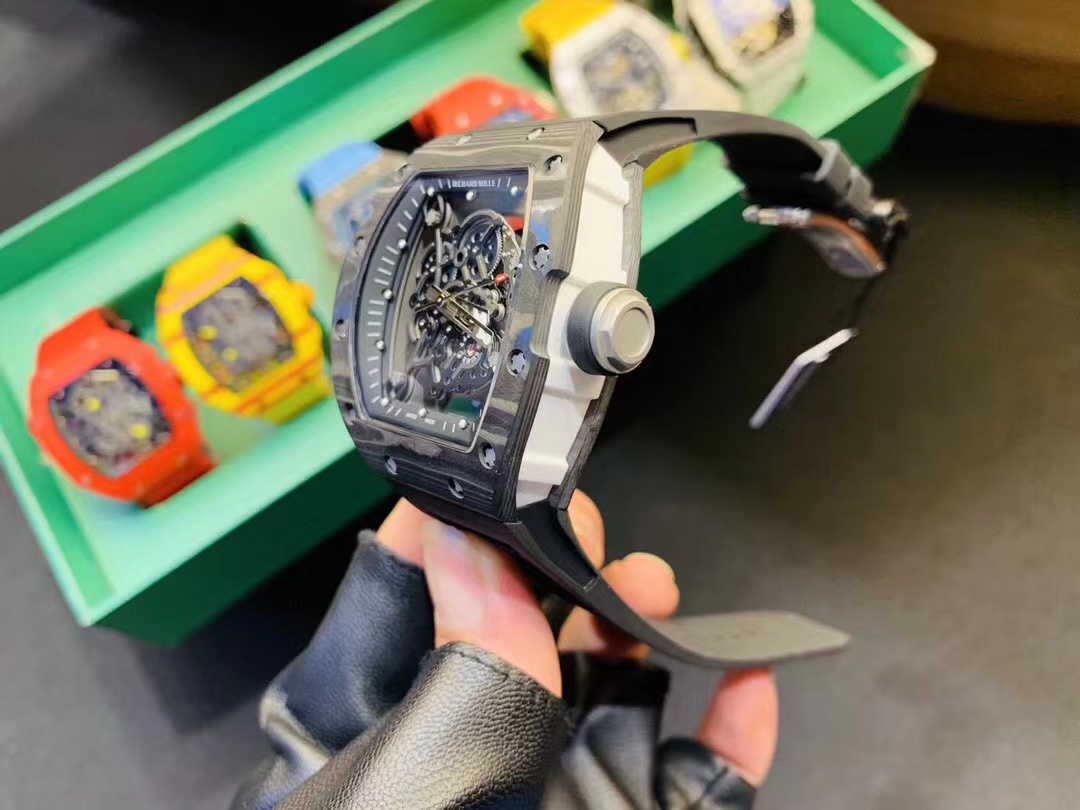 RM 67-02 Black Rubber - Richard Mille RM 67-02 Black - Skeleton Dial - Image 4
