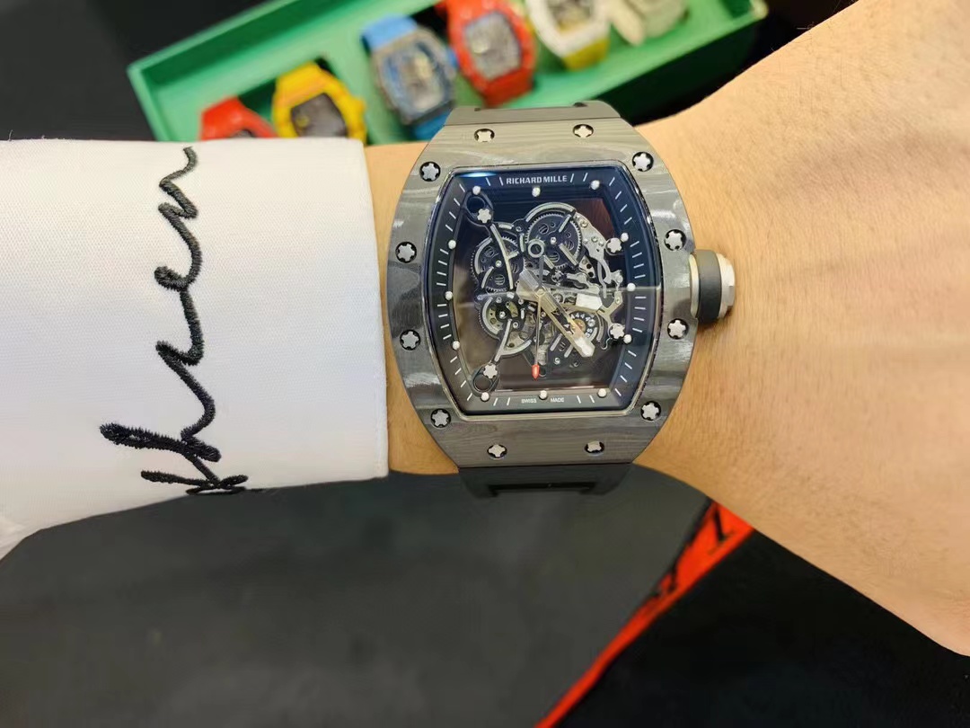 RM 67-02 Black Rubber - Richard Mille RM 67-02 Black - Skeleton Dial - Image 7