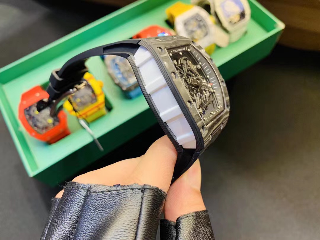 RM 67-02 Black Rubber - Richard Mille RM 67-02 Black - Skeleton Dial - Image 5