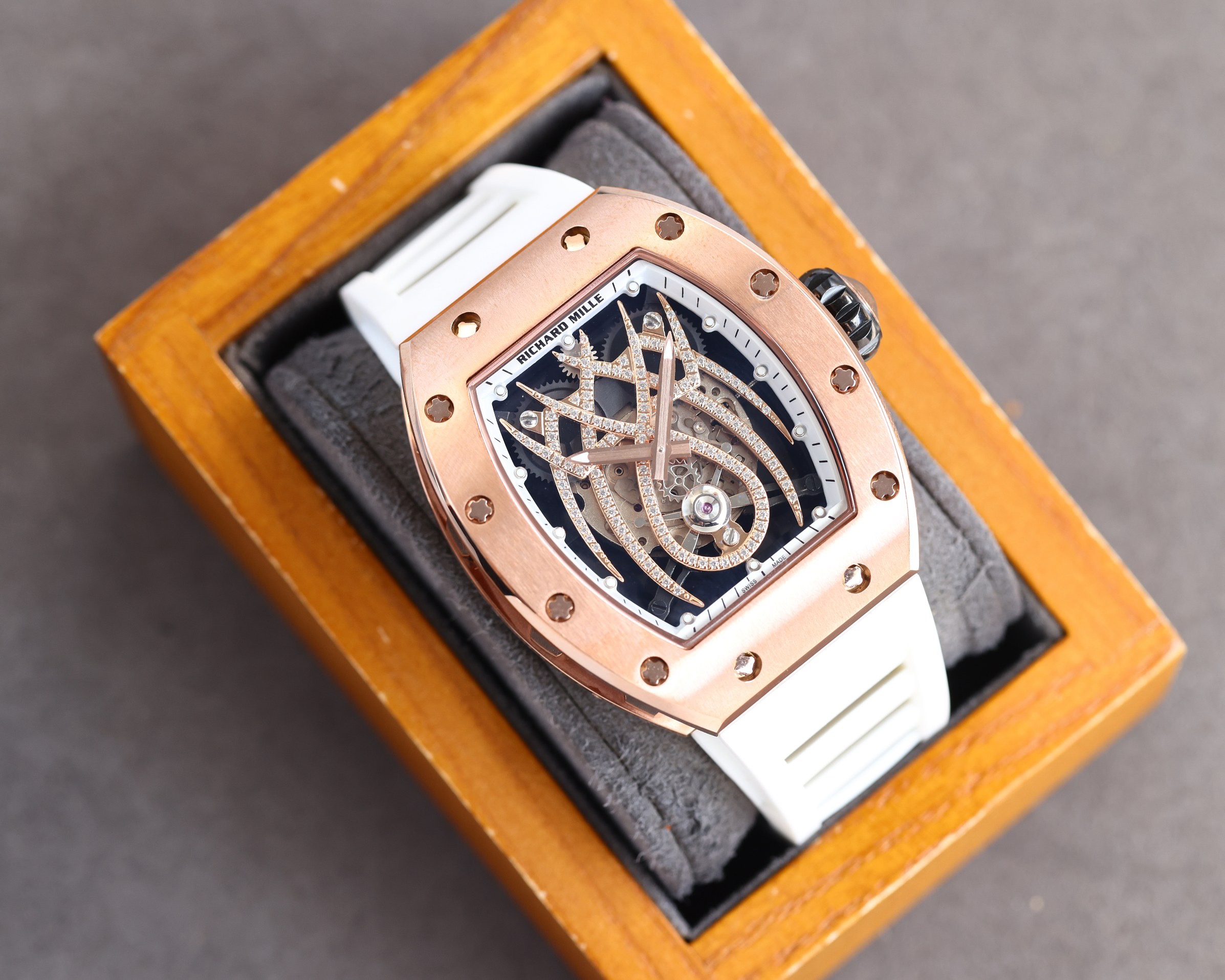 diamond Richard Mille Rose Gold - Richard Mille Rose Gold Diamond - Image 7