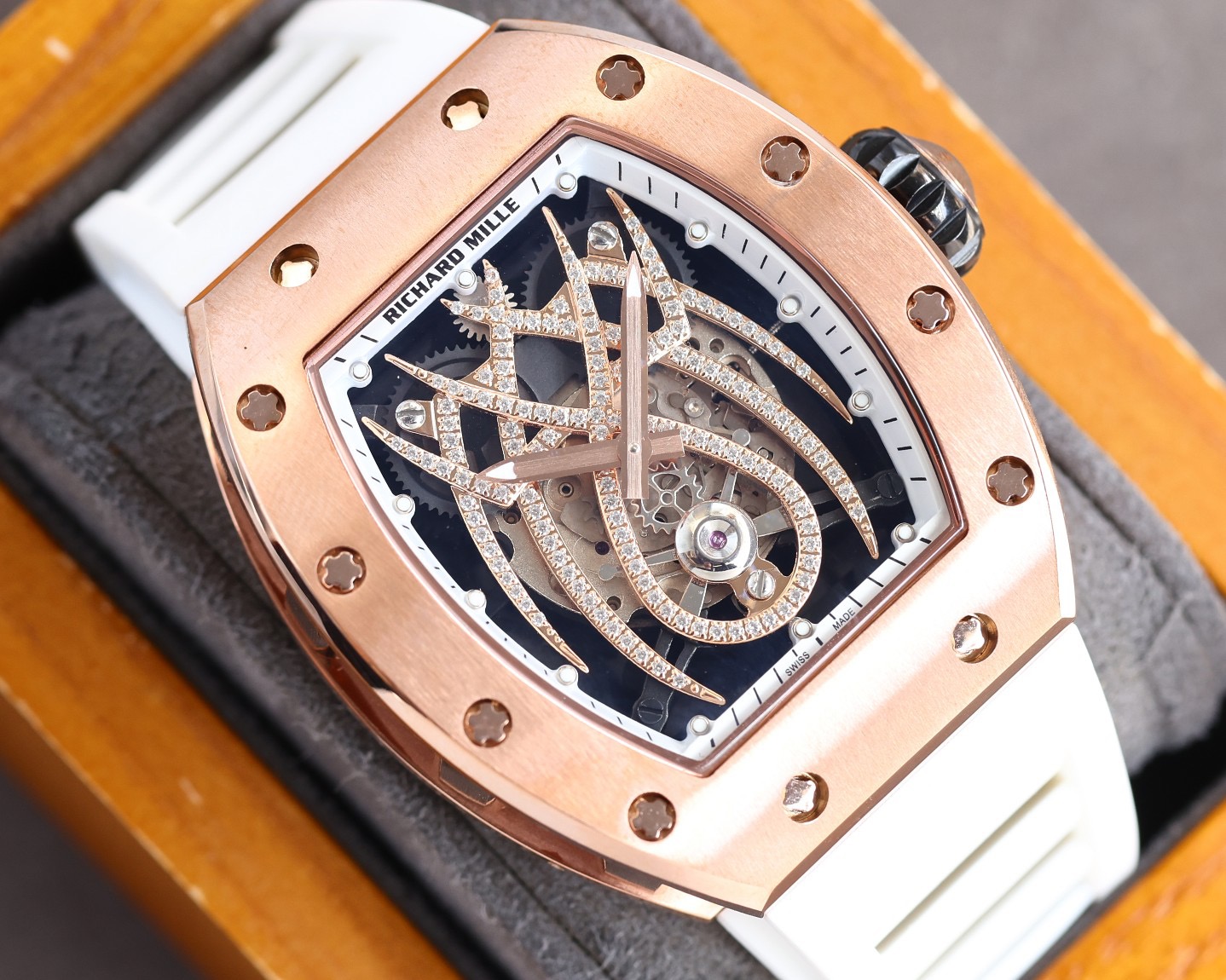 diamond Richard Mille Rose Gold - Richard Mille Rose Gold Diamond - Image 6