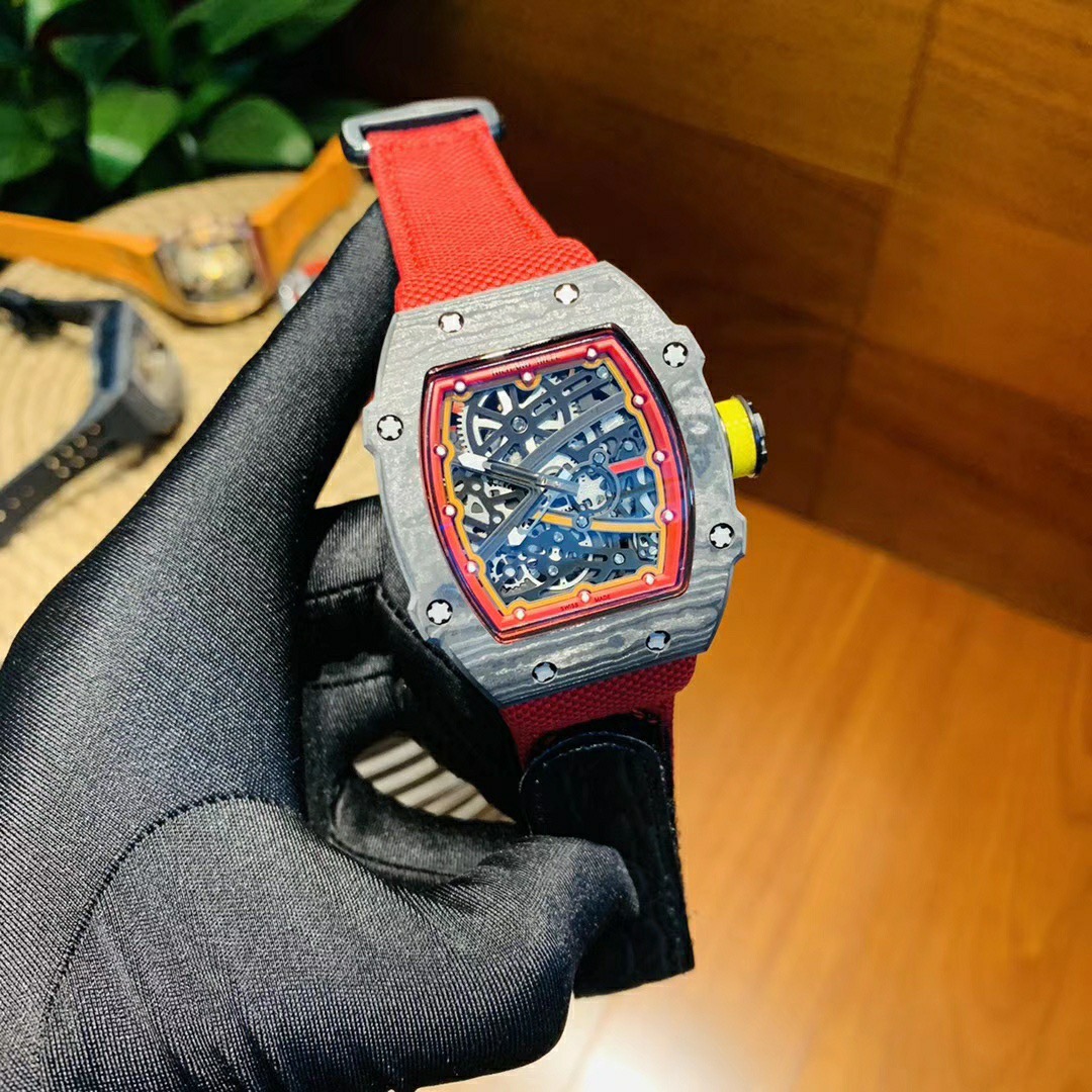 skeleton Richard Mille Red Strap - Richard Mille Red Strap - Skeleton