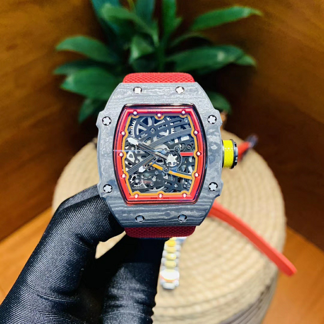 skeleton Richard Mille Red Strap - Richard Mille Red Strap - Skeleton - Image 4