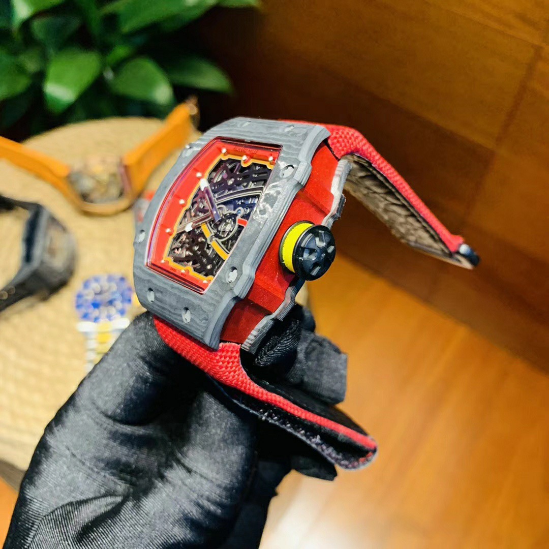 skeleton Richard Mille Red Strap - Richard Mille Red Strap - Skeleton - Image 8
