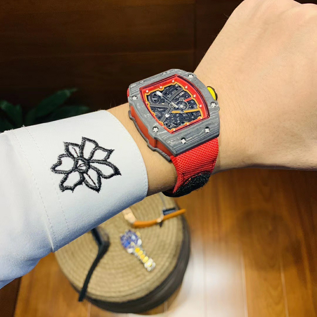 skeleton Richard Mille Red Strap - Richard Mille Red Strap - Skeleton - Image 7