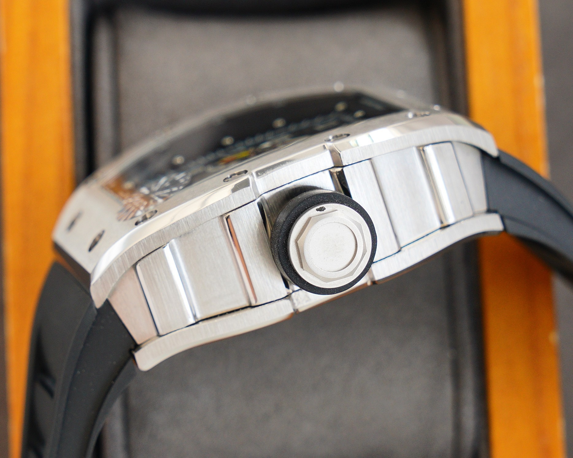 Richard Mille RM030 - Titanium & Black Rubber Watch - Image 5