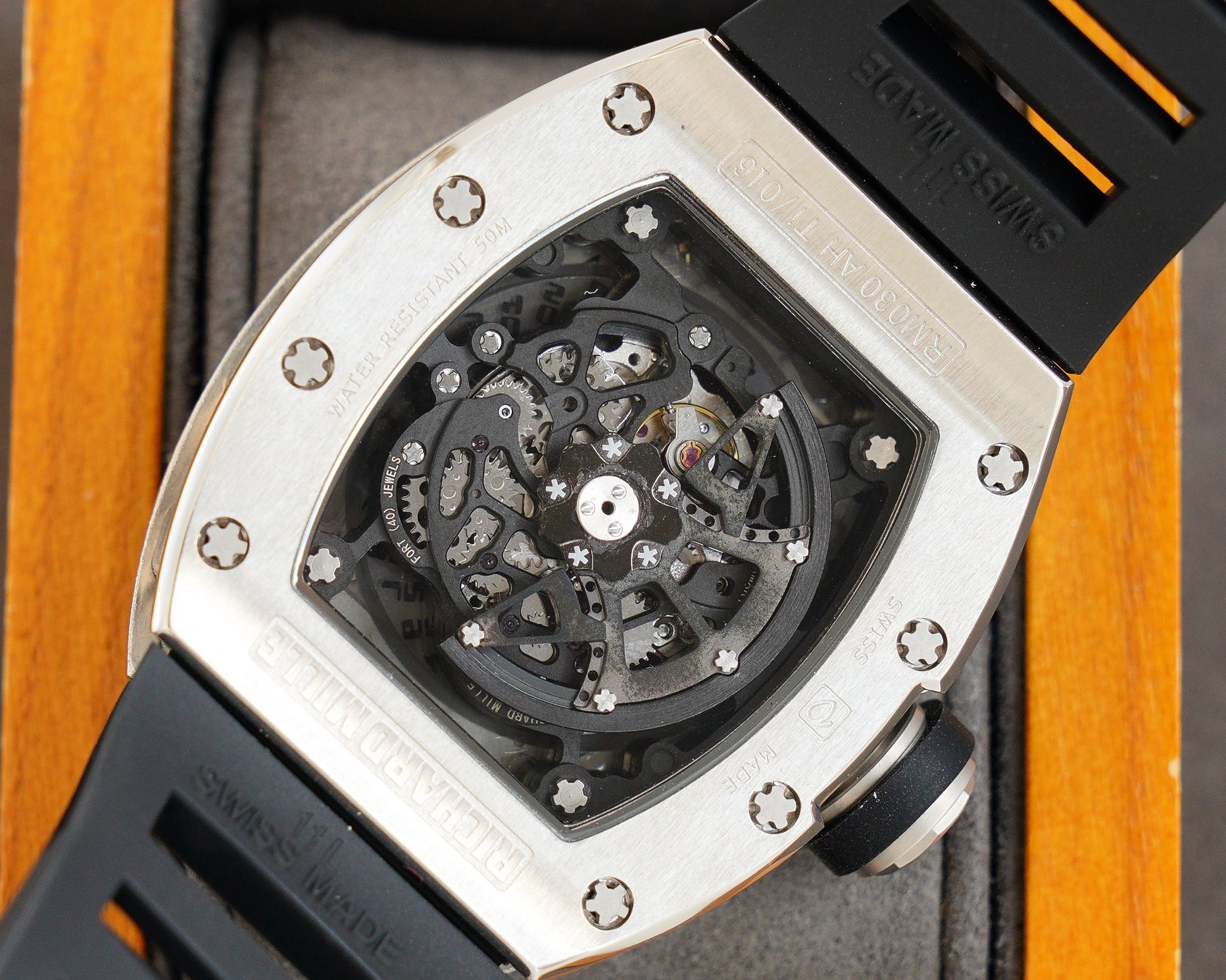 Richard Mille RM030 - Titanium & Black Rubber Watch - Image 3