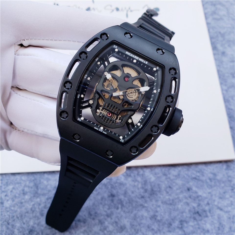 Richard Mille Black Skull - Automatic Skeleton Watch - Image 6