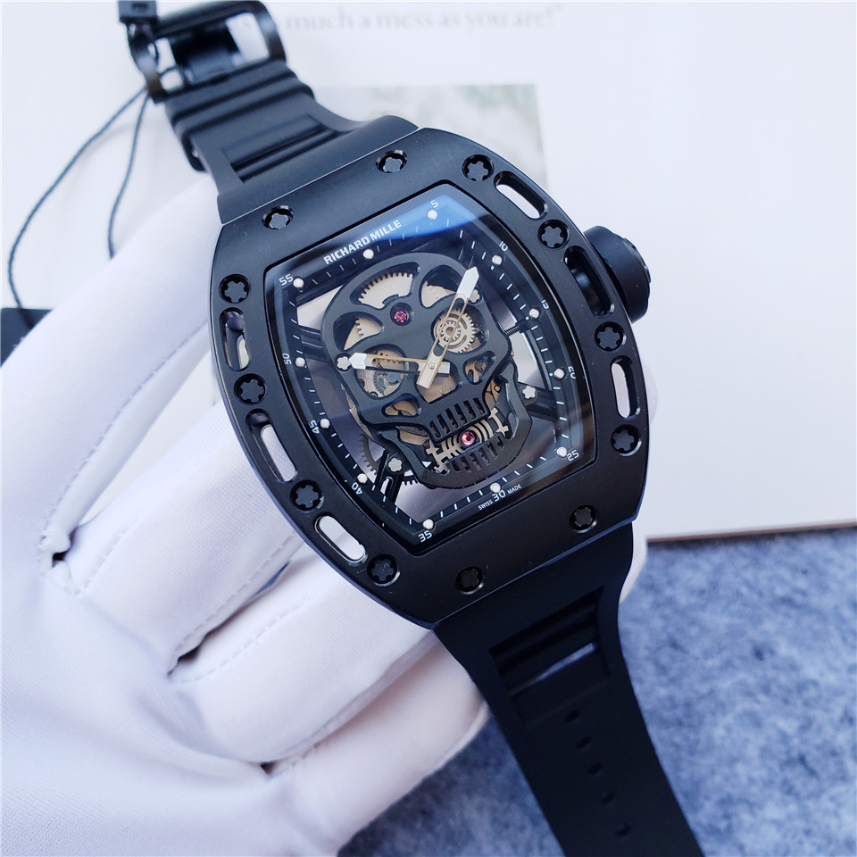 Richard Mille Black Skull - Automatic Skeleton Watch - Image 7