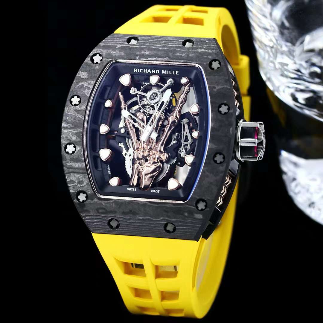 yellow Richard Mille RM66 - Richard Mille RM66 - Yellow Rubber Strap