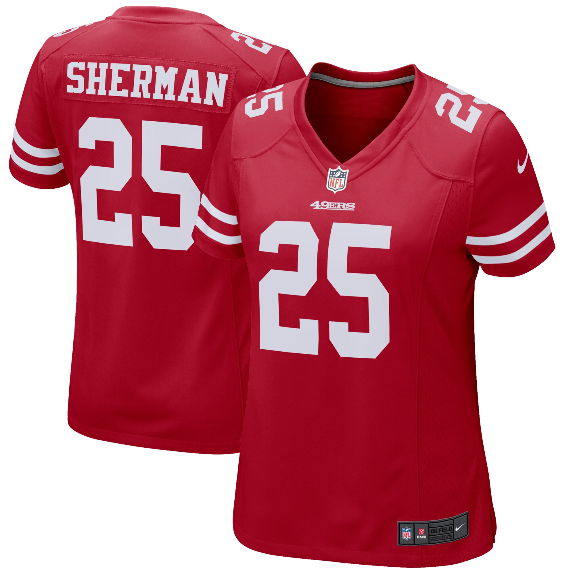 Richard Sherman San Francisco  Nike Women's Game Player Jersey - Scarlet
