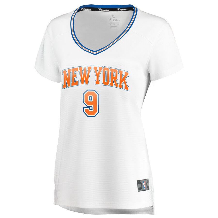 RJ Barrett New York Knicks Fanatics Branded Women's Fast Break Player Jersey - Statement Edition - White