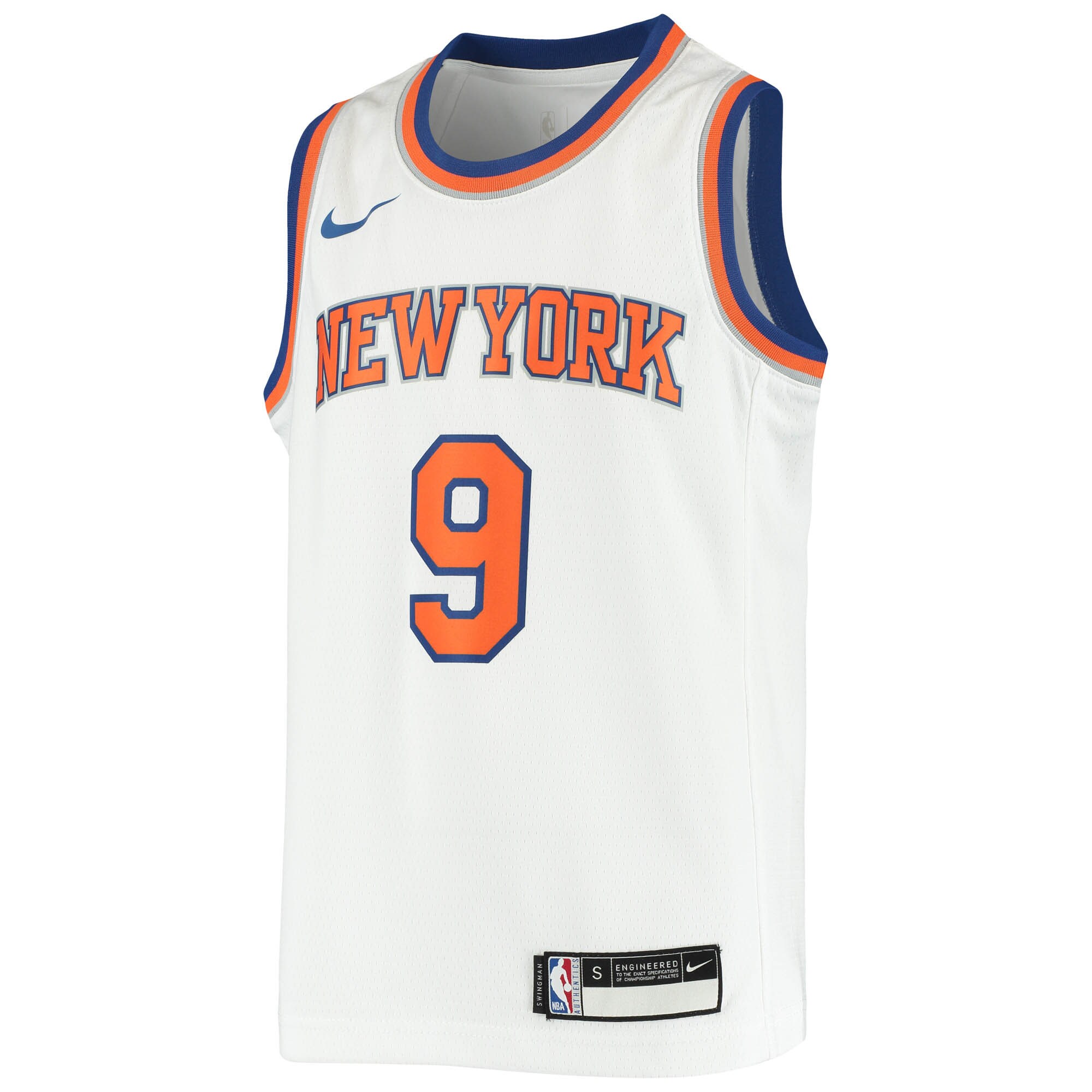 RJ Barrett Youth Knicks Jersey #9 – Outstanding Nike NBA Swingman White
