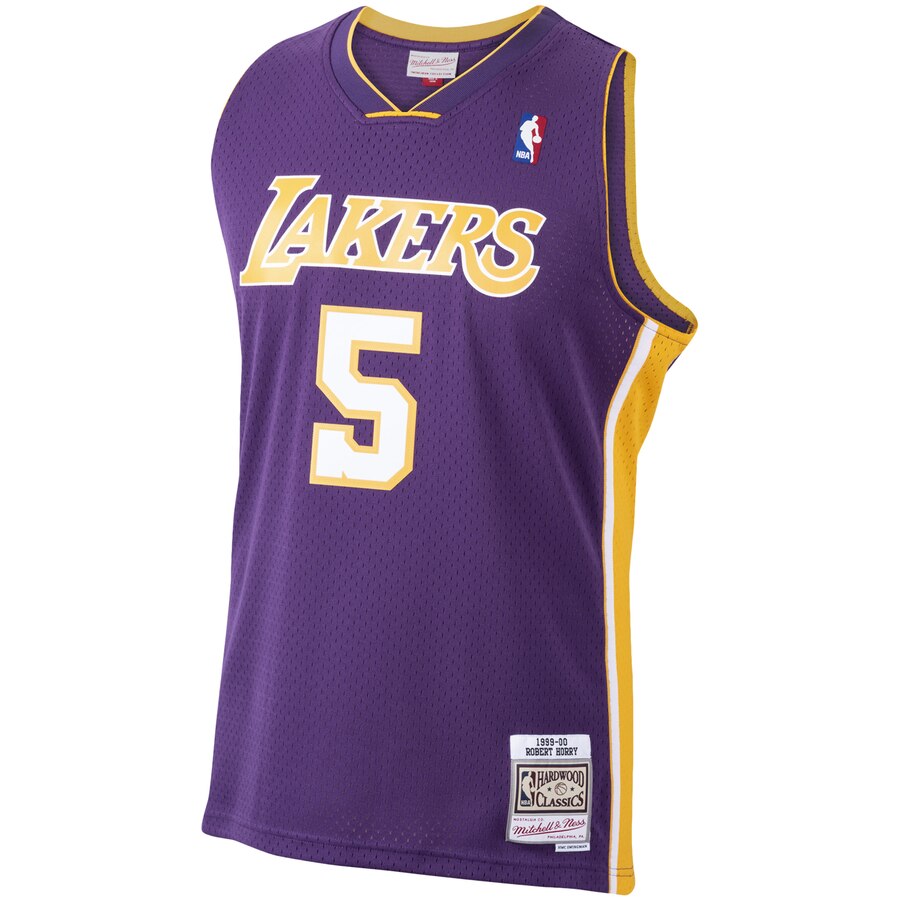 Robert Horry Los Angeles Lakers Mitchell & Ness 1999-2000 Hardwood Classics Swingman Player Jersey - Purple
