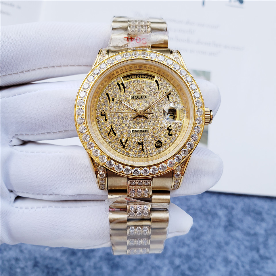 Rolex Day-Date 36mm custom diamond watch