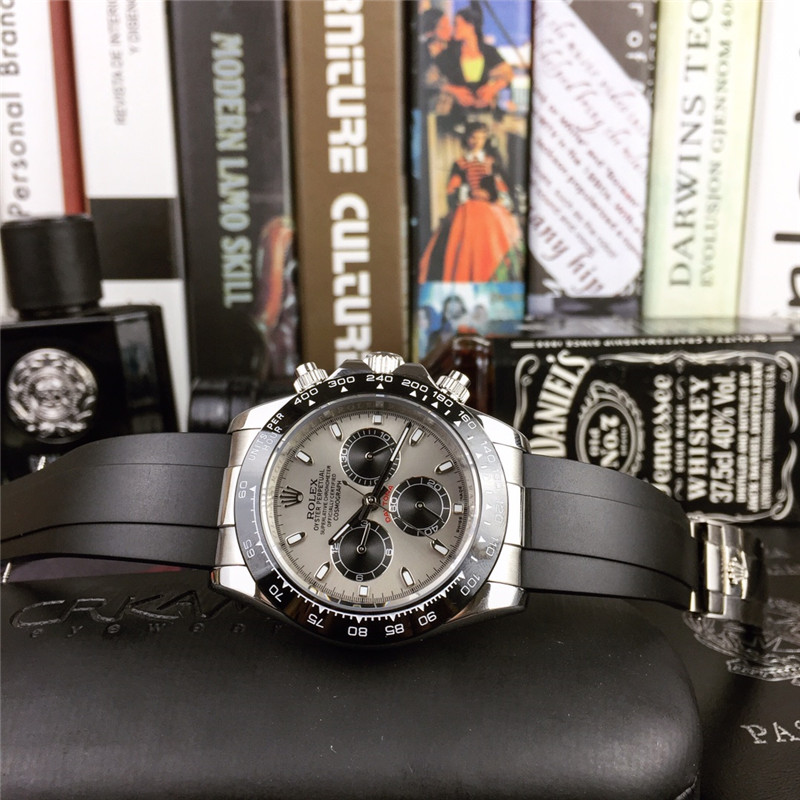 Rolex Daytona 40mm 116515 Stainless Steel Men's Black border, gray face