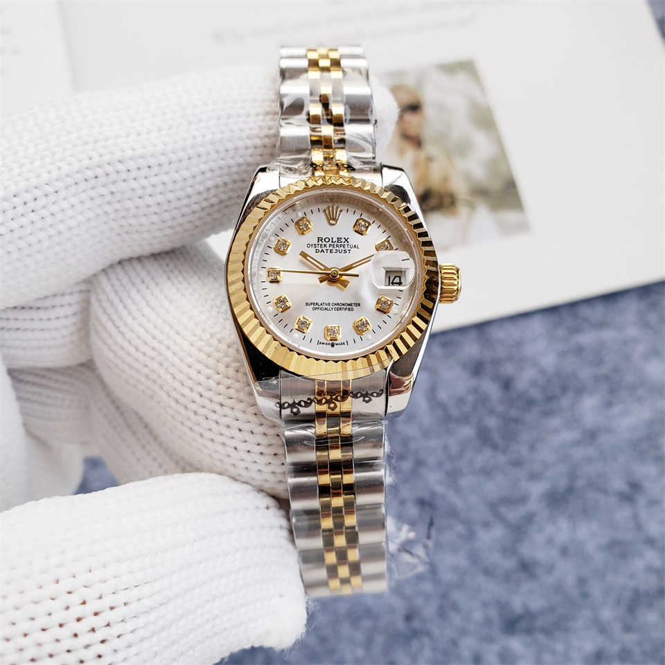 Rolex Lady-Datejust 79173 26mm White Dial, 18K Yellow Gold Stainless Steel
