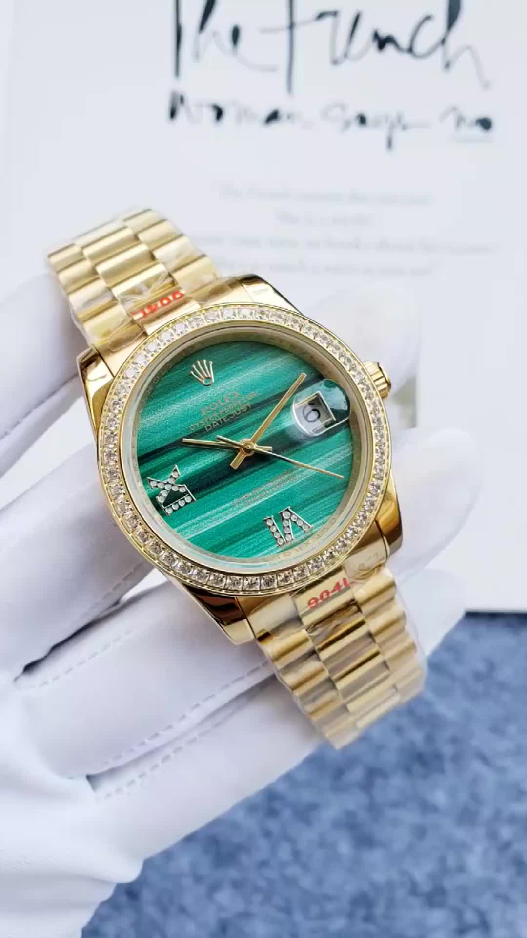Rolex Yellow Gold Datejust Malachite Dial 31mm – 278288RBR