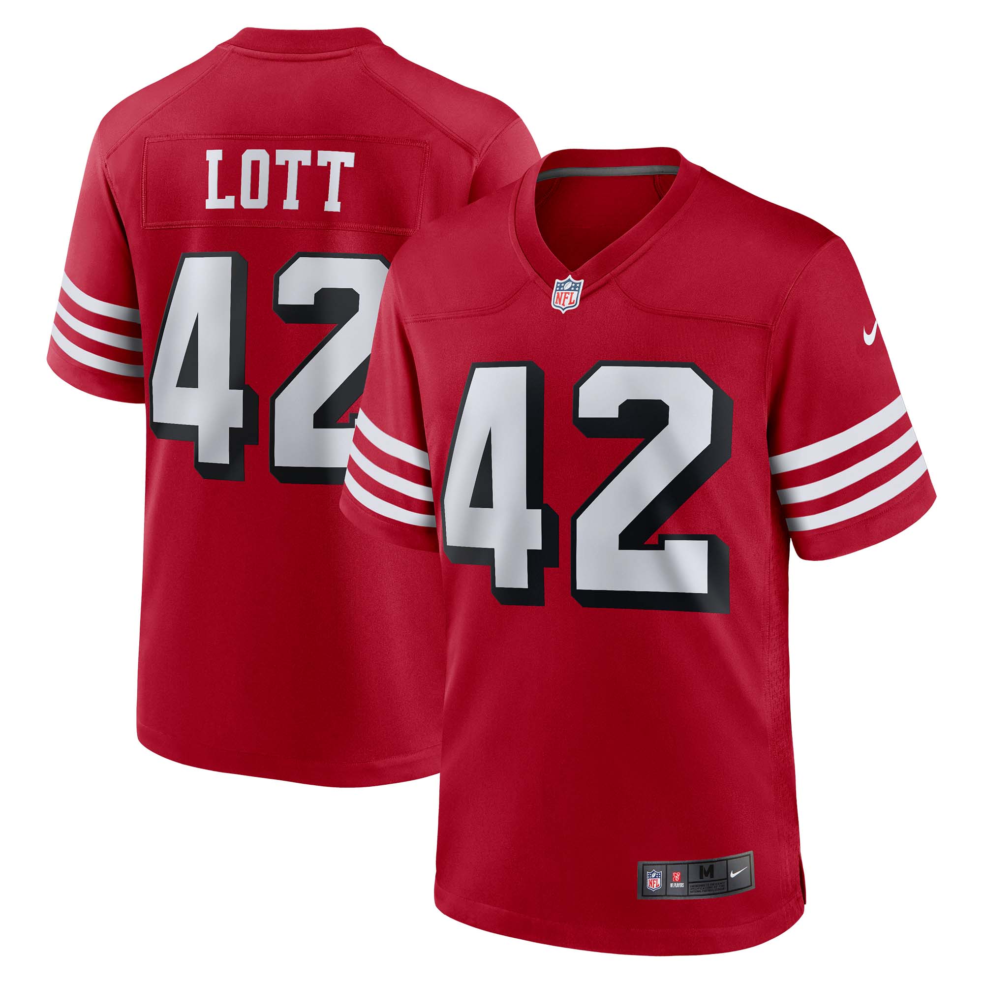 Ronnie Lott San Francisco  Nike Retired Alternate Game Jersey - Scarlet