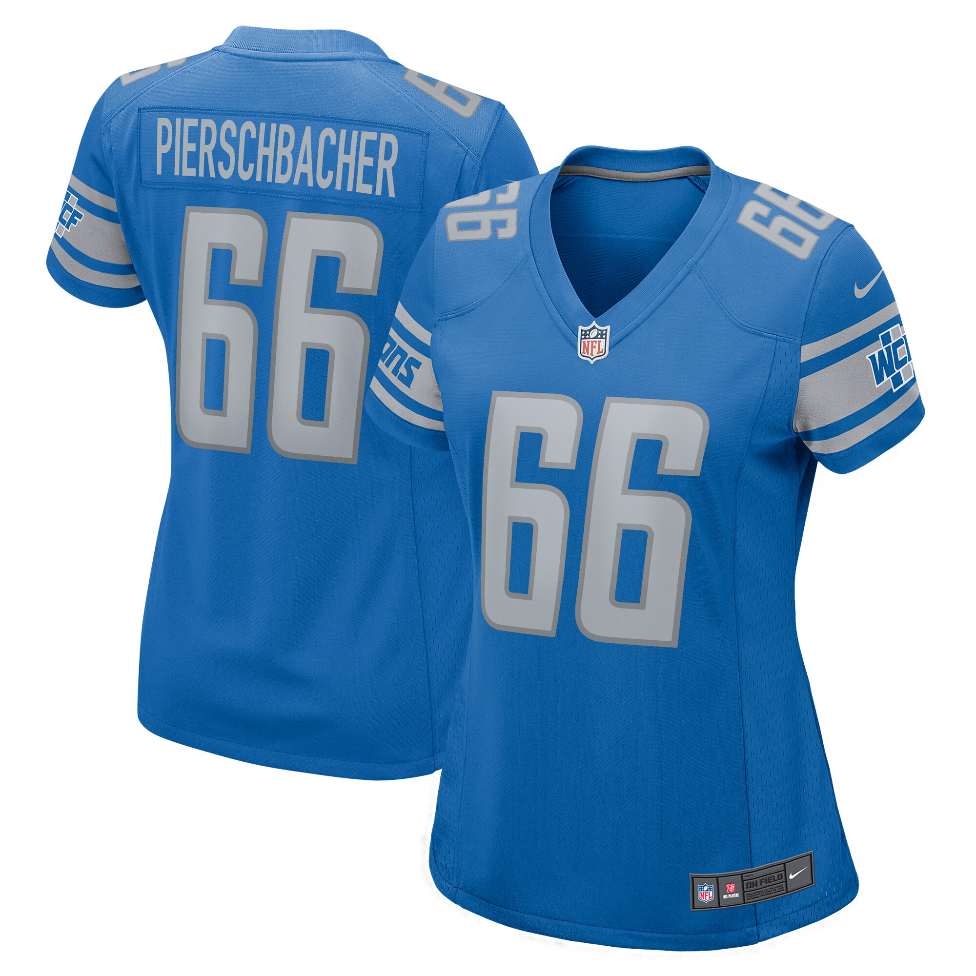 Ross Pierschbacher Detroit Lions Nike Women's Home Game Player Jersey - Blue
