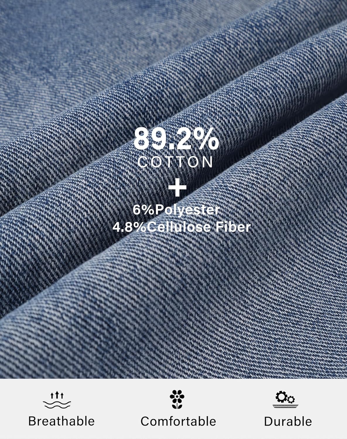 roswear Women\u2019s Denim Jackets Oversized Button Long Sleeve Washed Jean Trucker Jacket with Pockets