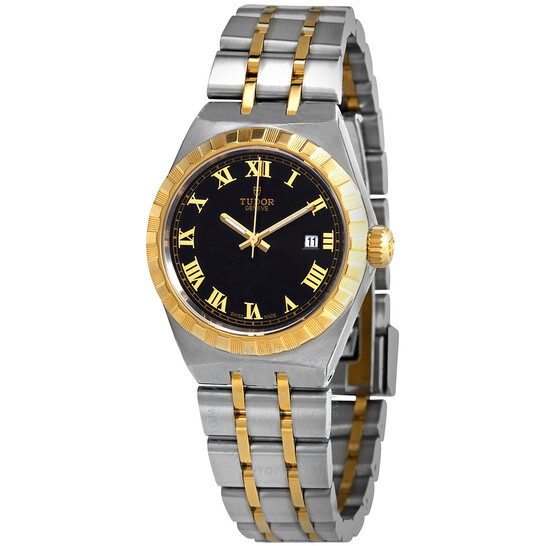 Royal Automatic Black Dial 28 mm Ladies Watch