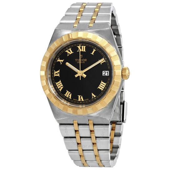 Royal Automatic Black Dial Ladies Watch