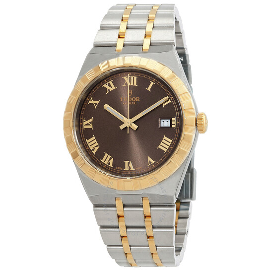 Royal Automatic Chocolate Brown Dial Two-Tone Men's Watch