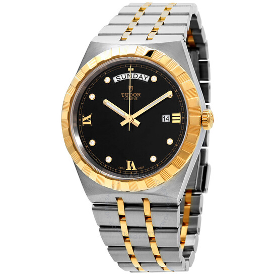 Royal Automatic Diamond Black Dial 41 mm Watch