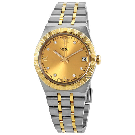 Royal Automatic Diamond Champagne Dial Watch