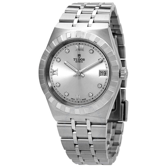 Royal Automatic Diamond Silver Dial 34 mm Watch