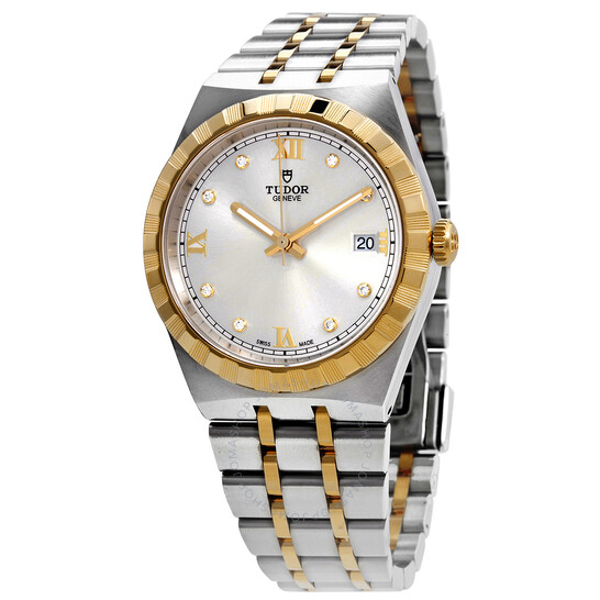 Royal Automatic Diamond Silver Dial 38 mm Watch