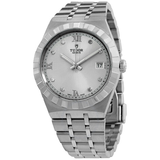 Royal Automatic Diamond Silver Dial Men's Watch
