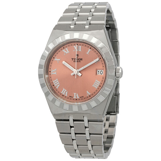 Royal Automatic Salmon Dial Ladies Watch